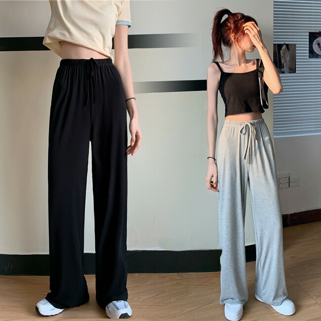 Rakuten - ワイドパンツ レディース スウェットパンツ ゆったり ジャージ ロングパンツ スポーツウェア 普段着 カジュアルパンツ 無地 部屋着 スウェット