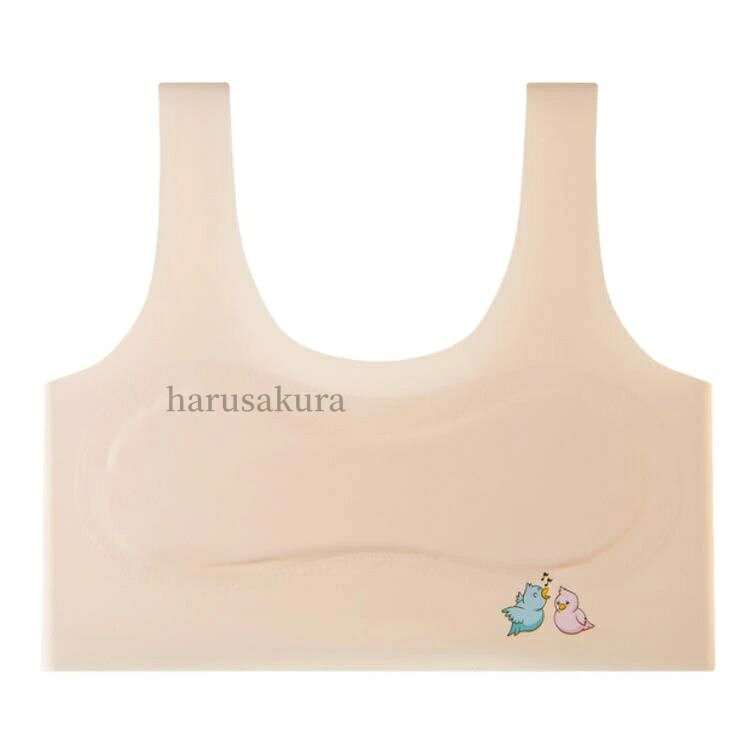 【送料無料】3枚セット ジュニアブラ シームレス ハーフトップ キッズ スポーツブ...