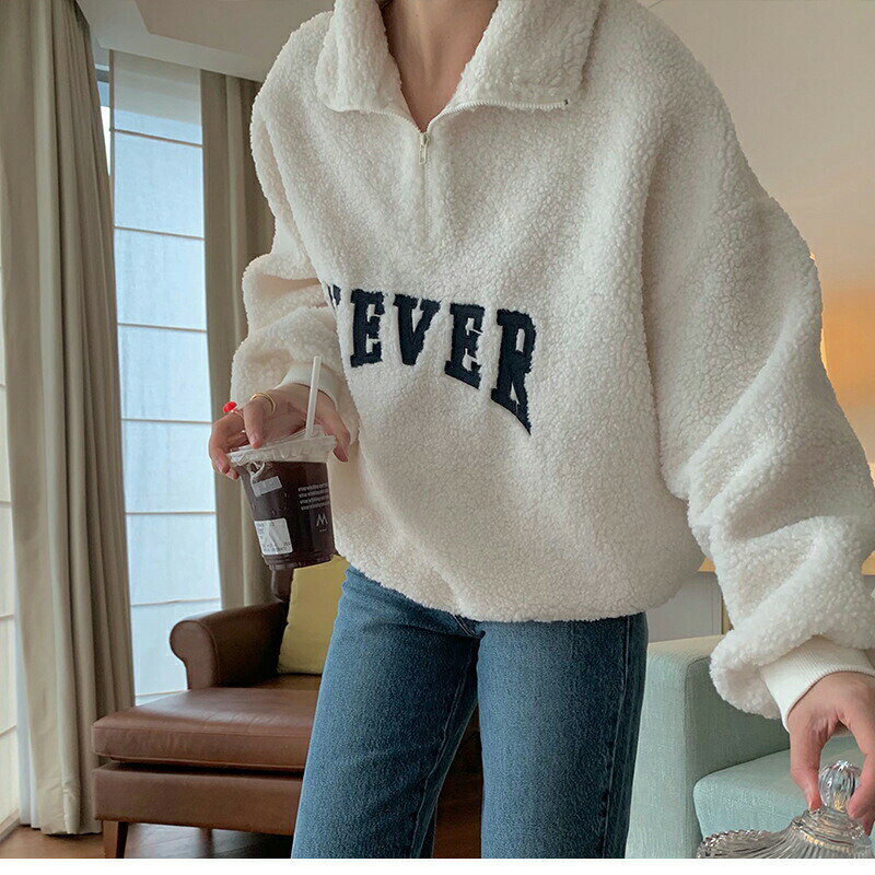 パーカー ボアパーカー ボア コート アウター 裏起毛 プルオーバー トップス 大きいサイズ レディース フード パーカ トレーナー ファー ボアブルゾン 無地 シンプル リブ あったか 防寒 ゆったり 長袖 秋 冬 秋冬 3