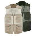 【Fashion SALE&半額商品多数&お得クーポン】ベスト メッシュベスト 多ポケット 軽量 メンズ レディース 男女兼用 アウトドア 作業着 仕事 日用大...
