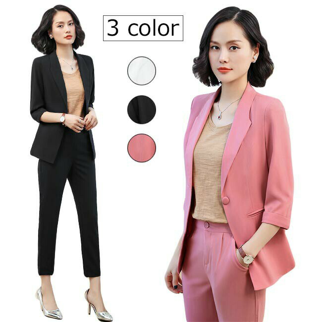 樂天商城 - ジャケット 春 おしゃれ 大きいサイズ レディース 薄手 サマージャケット テーラードジャケット 無地 7分袖 ボタンなし すっきり アウター 夏 秋 春 2020年春新作