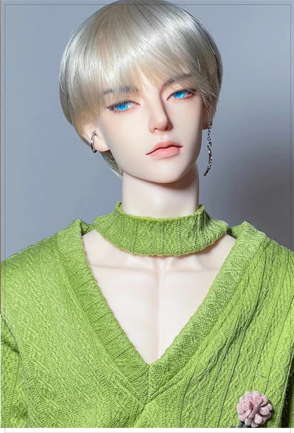harustoreの韓国風 大好評1/3 ドール 高品質BJDドール 人気ドール 球体関節人形 男の子 本体 服 ウィッグ BJD 洋服セット ハンドメイド ボディ 洋服 球体 関節可動｜アングル2