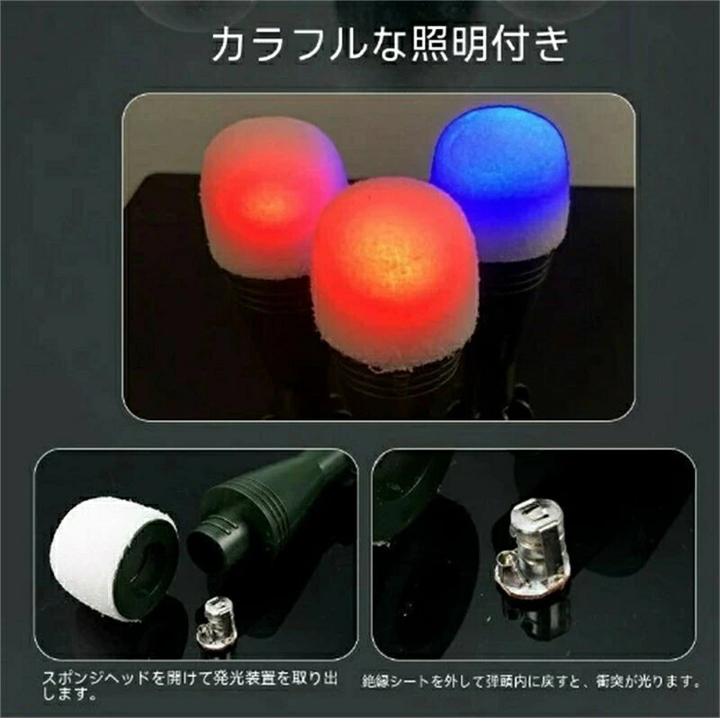 harustoreのおもちゃ銃 M202四連手持ちバズーカ砲軟弾発射銃 ロケットランチャー スポンジ弾 RPG迫撃チョンマゲ 射撃音を帯びる 子供玩具 男の子 ギフト プレゼント 贈り物｜アングル3