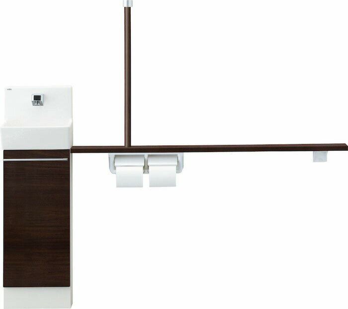 【YL-DA82STW15B】 リクシル コフレルスリム 手すりカウンターキャビネットタイプ（左右共通） スリム（埋込） 間口1500サイズ YL-DA82STW15B 【LIXIL】保証付き