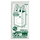 RD08 ジャパックス レジ袋(無着色)省資源 関東8号/関西25号 ベロ付 半透明/ ケース / 業務用