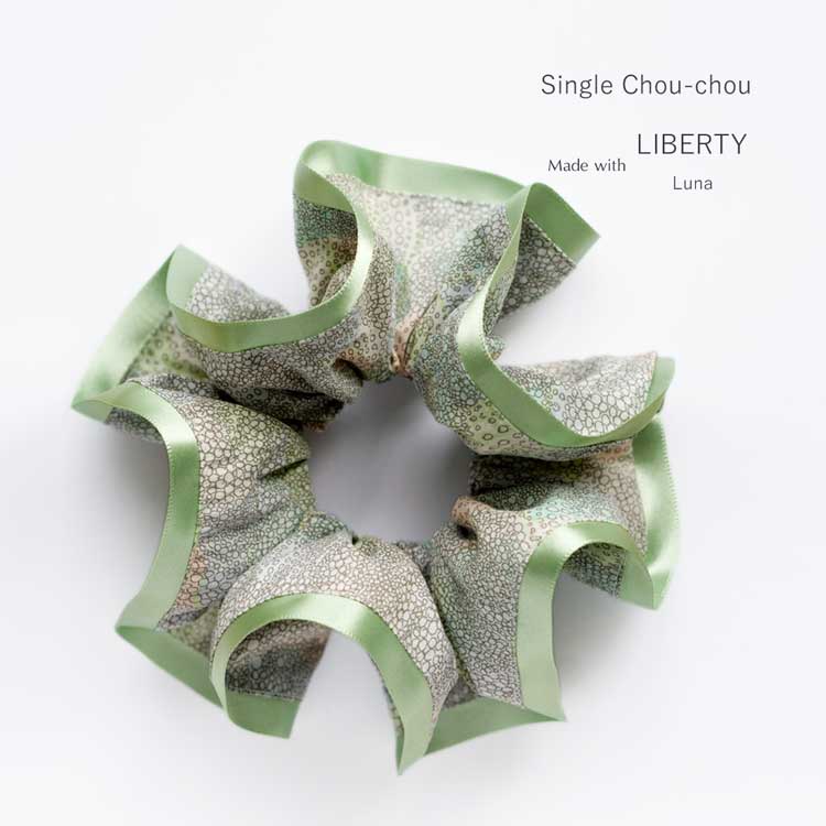 乐天商城 - リバティ ルーナ 仕立て シュシュ［シングル生地版]