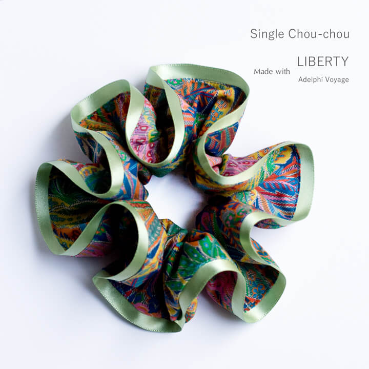 リバティ アデルファイ・ボヤージュ 仕立て シュシュ［シングル生地版]