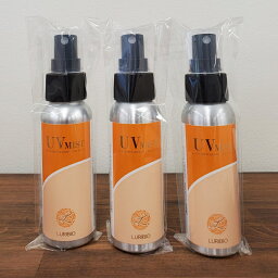 ルリビオ　UVミスト　80ml×3個 LURIBIO 日焼け止め スプレー アロエベラ アミノ酸 肌 髪 全身 うるおい 紫外線ダメージ ノンケミカル 化粧水 下地 肌荒れ UV-B UV-A 酸化セリウム 日本製