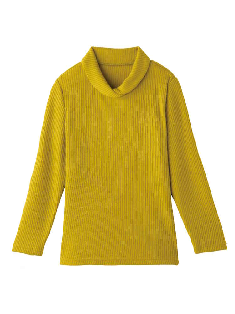 レディース 起毛首元あったかTシャツ　【CF】