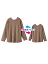 レディース 袖開きワンタッチテープまえむきTシャツ 【CF】