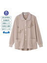 【前開き】【秋冬】スナップ釦ポロカーディ4【CF】/婦人用/レディース/高齢者/シニア/介護/お出かけ/ギフト/プレゼント