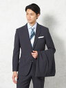 メンズスーツ【ビジネスウェア専門店の品質】【夏のビジネスに】 2釦2PP リッケンバッカー2PPドライ素材上下ウォッシャブル ネービー 春夏 A4 A5 A6 ...