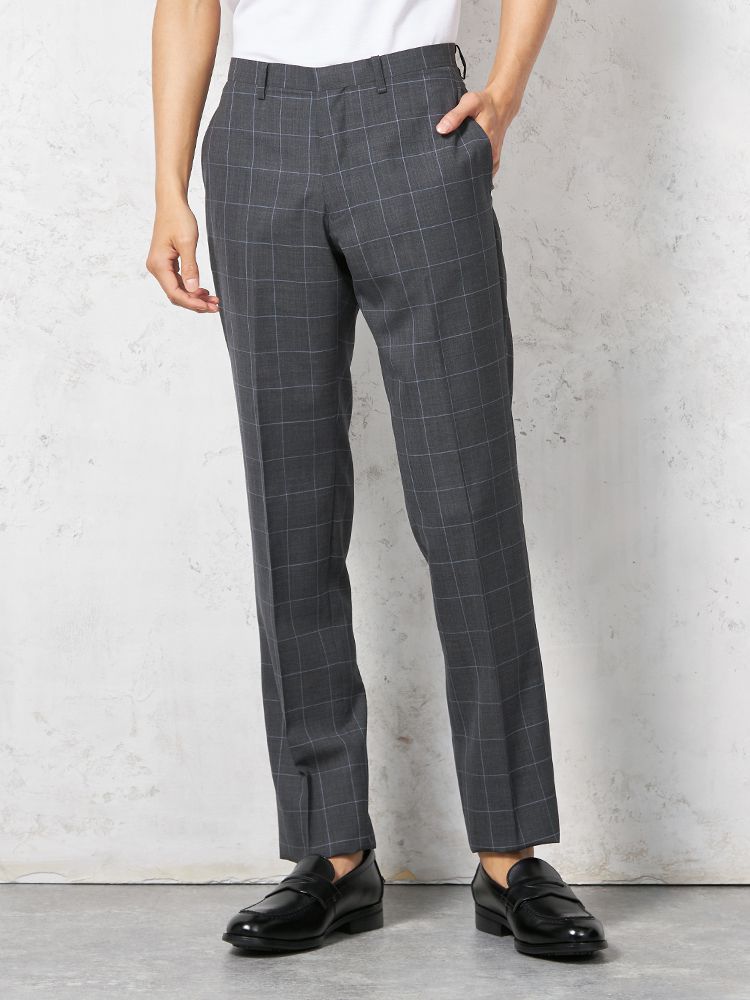 楽天紳士服はるやまビジネス スラックス【ビジネスウェア専門店の品質】【夏のビジネスに最適】ノータック NEROTWパンツウォッシャブル C．グレー 春夏 94 76 79 82 85 88 91 はるやま 送料無料