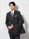メンズスーツ【ビジネスウェア専門店の品質】【夏のビジネスに】 2釦2PP リッケンバッカー 2PP 軽量 上下ウォッシャブル C.グレー A4 A5 A6 A7 AB4 AB5 AB6 AB7 BB4 BB5 BB6 BB7 ポリエステル ウール 春夏 送料無料(4)