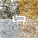 ヒートン 8mm 約130個 ネジ フック カン フック ネジ 螺子 留め具 接続パーツ アクセサリー レジン パーツ 手芸 ハンドメイド 金具 ピアス イヤリ...