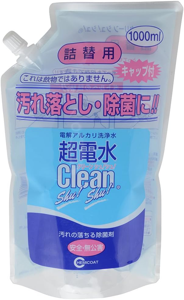  ケミコート 超電水クリーンシュシュ 1L 詰替用 掃除用洗剤 超電解水 超電水クリーン シュ!シュ!