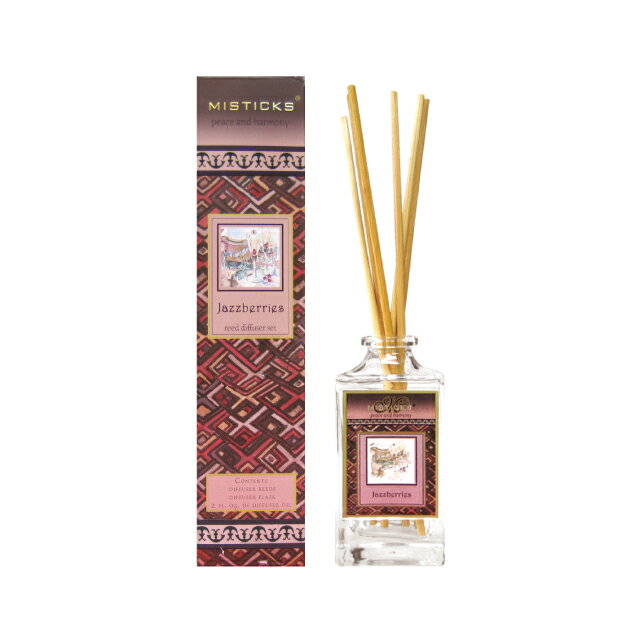 ★送料無料★ MISTICKS リードディフューザー 【 JAZZBERRIES ジャズベリー】【 ルームフレグランス REED DIFFUSER