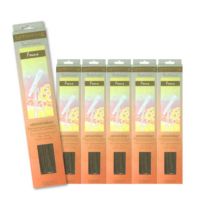 ★ネコポス送料無料★ MOODSTAR INCENSE STICK FOCUS 6PCS / ムードスター インセンス スティック フォーカス 6個セット(120本) / Room Fragrance お香