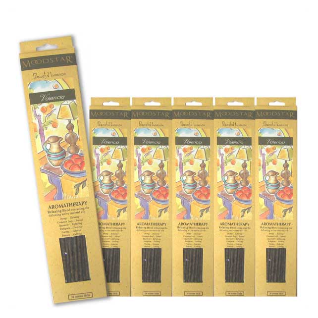 ★ネコポス送料無料★ MOODSTAR INCENSE STICK VALENCIA 6PCS / ムードスター インセンス スティック バレンシア 6個セット(120本) / Room Fragrance お香