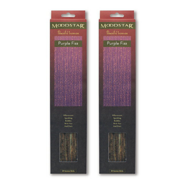 ★ネコポス対応★ MOODSTAR INCENSE STICK PURPLE FIZZ 2PCS / ムードスター インセンス スティック パープル フィズ 2個セット/ Room Fragrance お香