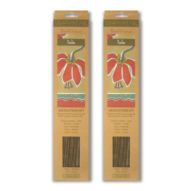 ★ネコポス対応★ MOODSTAR INCENSE STICK ISLE 2PCS / ムードスター インセンス スティック アイル 2個セット / Room Fragrance お香