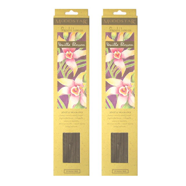 ★ネコポス送料無料★ MOODSTAR INCENSE STICK VANILLA BLOSSOM 2PCS / ムードスター インセンス スティック バニラブロッサム 2個セット / Room Fragrance お香