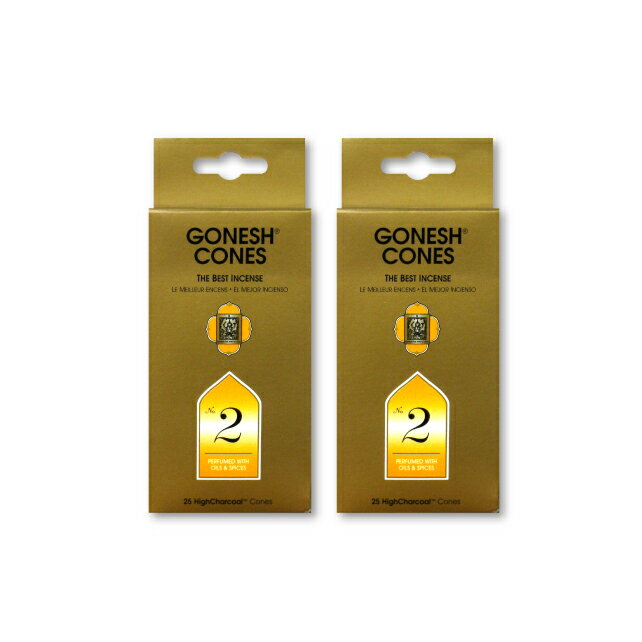 ★ネコポス送料無料★ GONESH INCENSE CONE NO.2 2PCS / ガーネッシュ インセンス コーン NO.2 2個セット / Room Fragrance お香