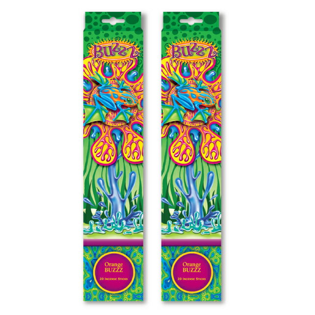 ★ネコポス送料無料★ GONESH INCENSE STICK BUZZZ ORANGE 2PCS / ガーネッシュ インセンス スティック バズ オレンジ 2個セット / Room Fragrance お香