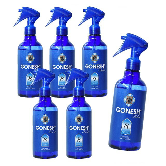 GONESH FABRIC MIST NO.8 6PCS / ガーネッシュ ファブリック ミスト NO.8 6個セット / AIR FRESHENER 芳香剤