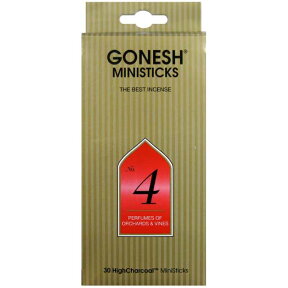 GONESH INCENSE MINI STICK NO.4 / ガーネッシュ インセンス ミニスティック NO.4 / Room Fragrance お香