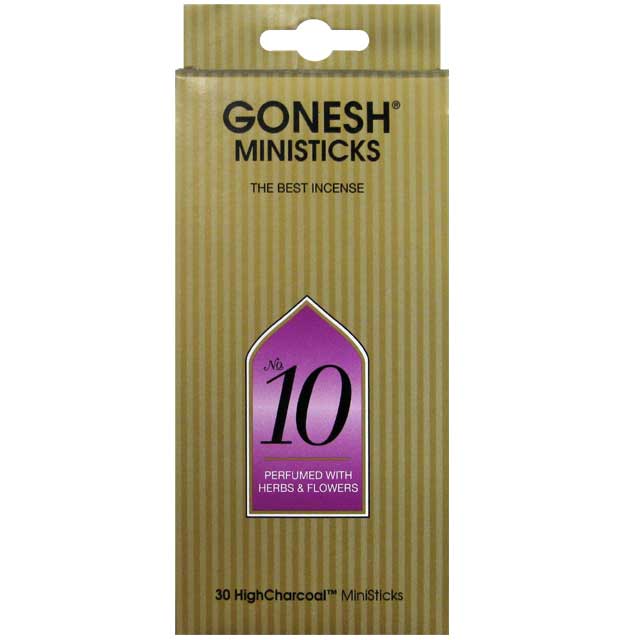 GONESH INCENSE MINI STICK NO.10 / ガーネッシュ インセンス ミニスティック NO.10 / Room Fragrance お香