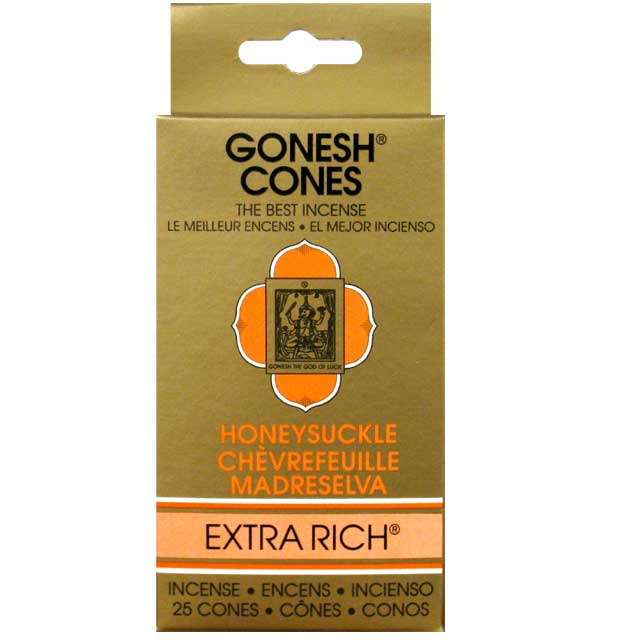 GONESH INCENSE CONE HONEYSUCKLE / ガーネッ