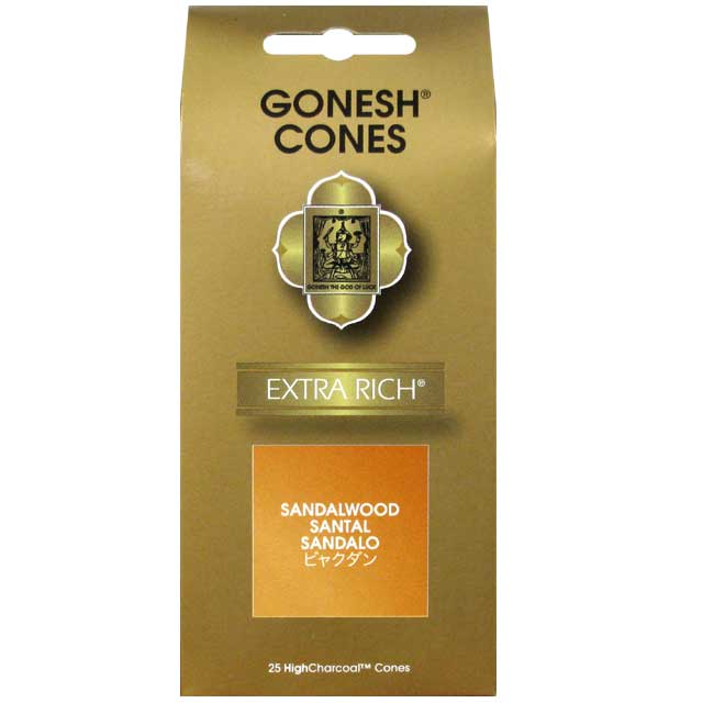 GONESH INCENSE CONE SANDALWOOD / ガーネッシ