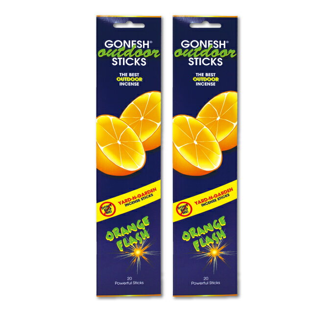 ★ネコポス送料無料★ GONESH INCENSE STICK OUTDOOR ORANGE FLASH 2PCS / ガーネッシュ インセンス スティック アウトドア オレンジフラッシュ 2個セット / Room Fragrance お香