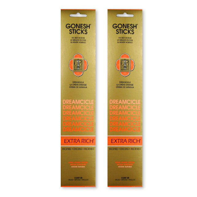 ★ネコポス送料無料★ GONESH INCENSE STICK DREAMCICLE 2PCS / ガーネッシュ インセンス スティック ドリームシクル 2個セット / Room Fragrance お香