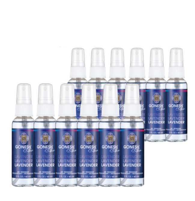 GONESH SPRAY LAVENDER 12PCS / ガーネッシュ スプレー ラベンダー 12個セット / AIR FRESHENER 芳香剤