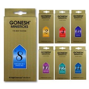 ★ネコポス送料無料★ GONESH INCENSE MINI STICK NUMBER SERIES 7TYPES / ガーネッシュ インセンス ミニスティック ナンバーシリーズ 7種類セット(210本) / Room Fragrance お香