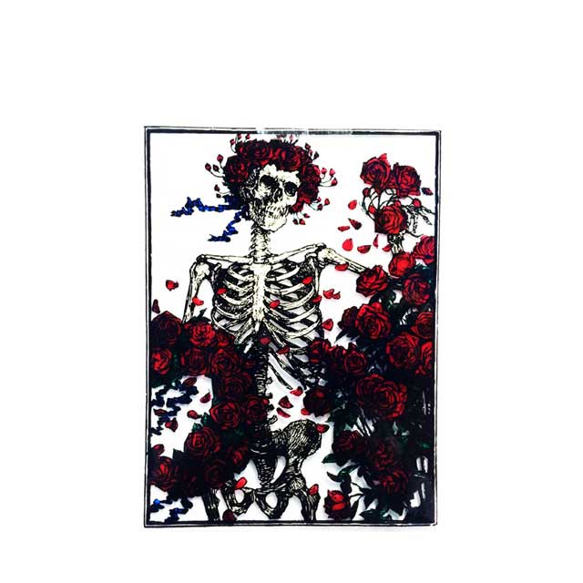 GRATEFUL DEAD WOODCUT WINDOW STICKER / 쥤ȥեǥå åɥå ɥ ƥå /  ΢Ž