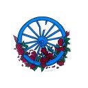 MINI WHEEL&ROSES WINDOW STICKER / ミニ ホイールアンド ローズ ウインドー ステッカー / シール 裏貼り(3)