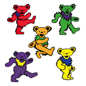 GD DANCING BEAR STICKER / グレイトフルデッド ダンシングベア ステッカー 全5色 シール