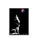 GRATEFUL DEAD WOLF WINDOW STICKER / グレイトフルデッド ウルフ ウィンドウ ステッカー / シール 裏貼り