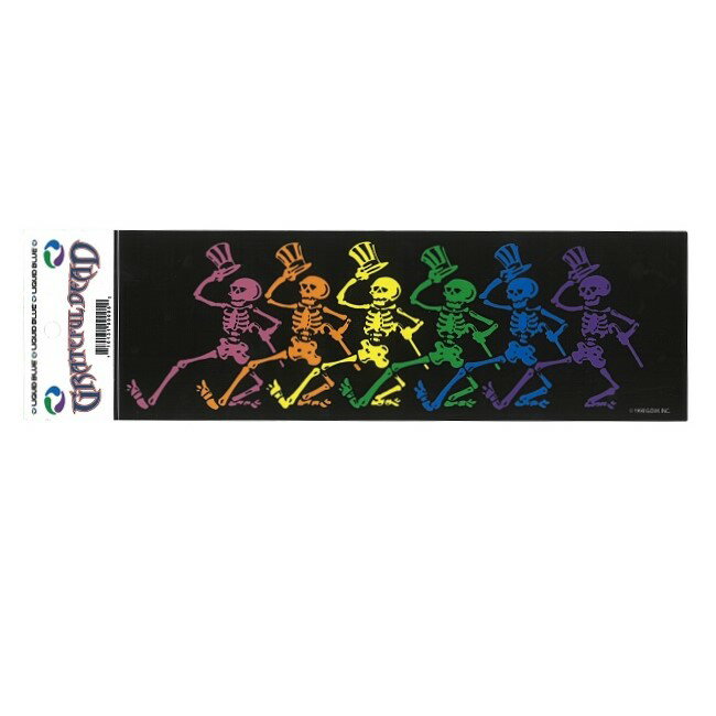 GD DEAD RAINBOW DANCERS STICKER / グレイトフルデッド レインボー ダンサー ステッカー / シール スケルトン