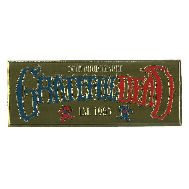 グレイトフルデッド ゴールドバー メタル ステッカー / GD GOLD BAR METAL STICKER / シール GRATEFULDEAD 50th 50周年