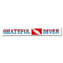 GRATEFUL DEAD DIVER BUMPER WINDOW STICKER / グレイトフルデッド ダイバー バンパー ウィンドウ ステッカー / シール 裏貼り