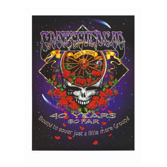 40th アニバーサリー プリント/GRATEFUL DEAD/グレイトフルデッド/ロック/ポスター/オフィシャル/インテリア