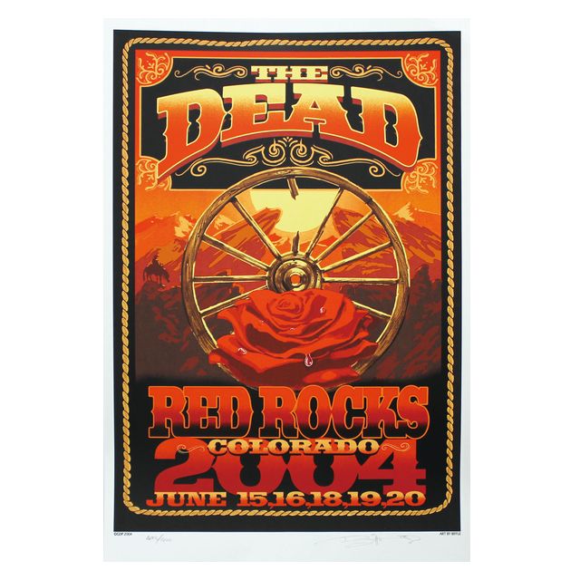 レッド ロックス 2004 ポスター/GRATEFUL DEAD/グレイトフルデッド/ロック/ポスター/オフィシャル/インテリア