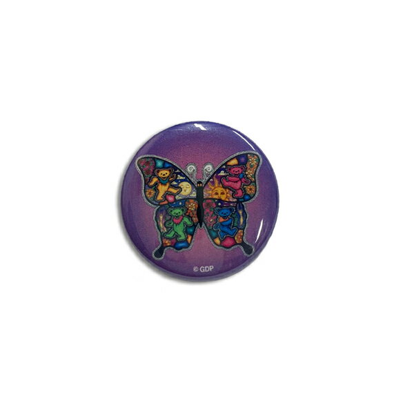 GRATEFUL DEAD BUTTERFLY BUTTON / 쥤ȥեǥå Хե饤 ̥Хå