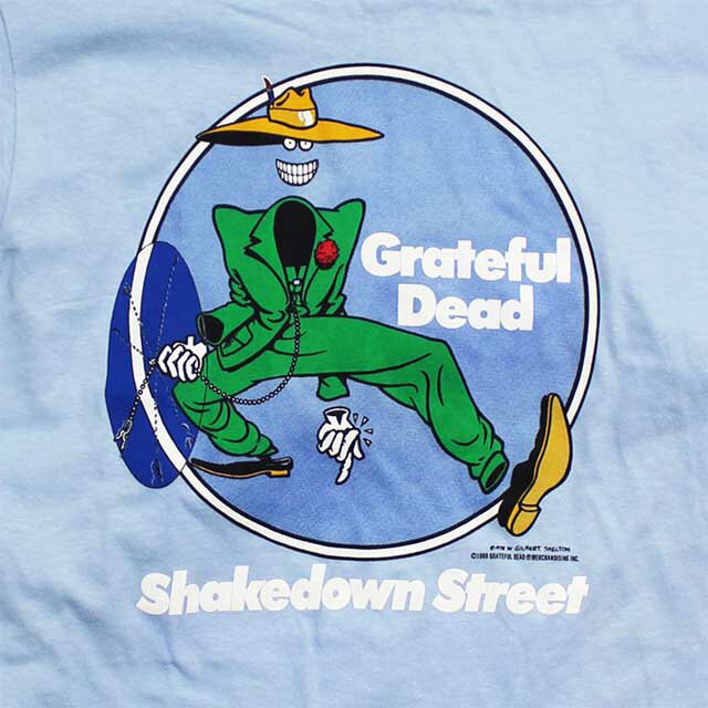 GRATEFUL DEAD SHAKE DOWN STREET T-SHIRT / グレイトフルデッド シェイクダウン ストリート Tシャツ / ロック バンド 復刻