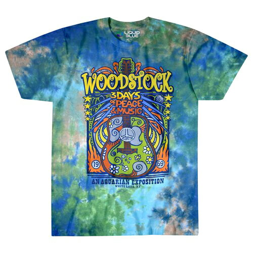 WOODSTOCK MUSIC FESTIVAL TIE-DYE T-SHIRT / ウッドストック ミュージック フェスティバル タイダイ Tシャツ