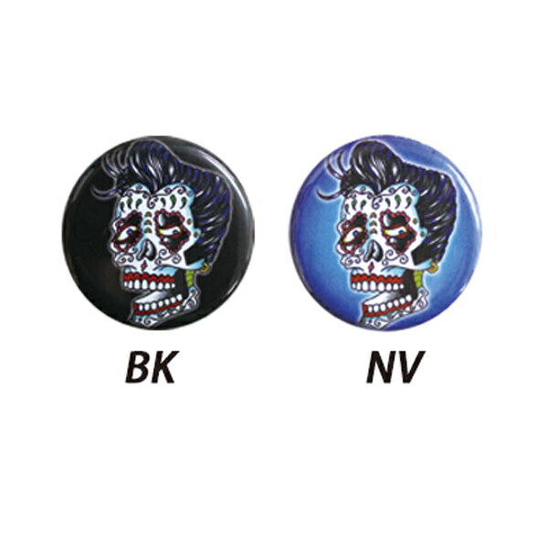 SUNNY BUICK ROCKOBILLY SKULL BUTTON / サニービューイック ビリー スカル ボタン / 缶バッチ